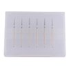 MZCMSL 6pcs Needle Shaped Cuticle Drill Bits for Manicure Under Nail, 3/32 shank Diamond Nail Bit