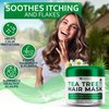 Tea Tree Oil Hair Mask - Deep Conditioner Treatment for All Hair Types - Intense Hydration Care and Protein Moisture Repair for Women and Men.