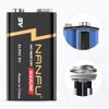 NANFU High Performance 9V Batteries (4 Count), Ultra Power 9 Volt Batteries, Long Lasting for Household Devices. …
