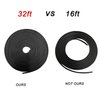 Door Edge Guards Car Door Edge Guards 32Ft(10M) U Shape Car Door Protector Rubber Seal Door Guard Internal Double Sided Tape (No Glue Required), Black
