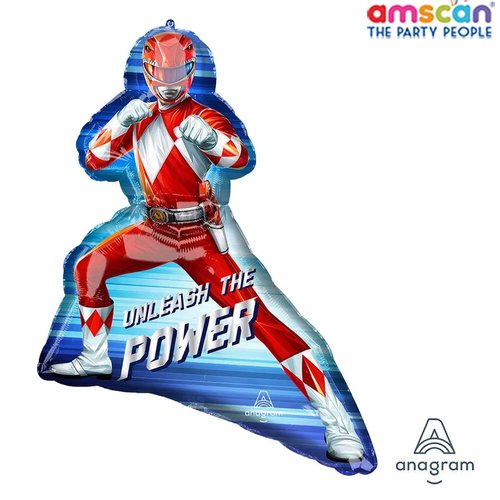 Power Ranger Party Supplies Foil Balloon Bouquet Decoration, Multicolored, Party Accessory, 7th Birthday