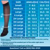 ABSOLUTE SUPPORT Made in USA - Graduated Support Opaque Compression Knee High Socks for Women 15-20mmHg | For Circulation during Flight, Travel, Airplane - Black, Medium - ATRAVEL101BL2