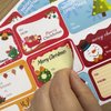 108 PCS Christmas Stickers Labels, Christmas Name Gift Labels Xmas Gift Tag Stickers Paper Label Stickers Christmas Self-Adhesive Stickers for Present Party Bags Cards Envelope