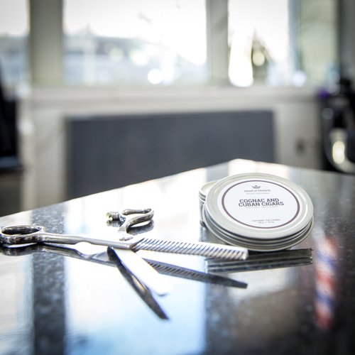 Henri et Victoria Cognac and Cuban Cigars Beard Balm Moisturizing, Non Greasy, Simple and Effective Ingredients | Hand made | 50g