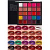 YARLADY 25 color Lipstick Lip Gloss Palette 24H Long-lasting moisturizing Waterproof matte Lip Palette Makeup,Pigmented Festival Halloween Body Face Paint Matte Lipstick Set