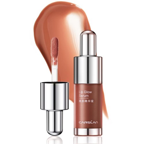 CARSLAN Hydrating Lip Gloss Serum, Moisturizing, Plunping, Shiny Lip Glow, Tinted Lip Care with Vitamin E, Crithmum Maritimum Essential oil, G105