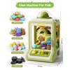 Claw Machine for Kids, Mini Vending Machine with Game Coins & Music, Prize Dispenser Toys for Girls and Boys, Electronic Claw Game Machine for Party Birthdays, Includes 30 Mini Toys (Dinosaur)