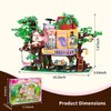 XITALAXU Trees House Building Set for Girls,Animals Tree Houses Buildings Toys Forest Friends Flowers Blocks,with Swing,Wooden Base,Christmas Birthday Gifts for Age 6 8 10 12+ Kids(840PCS)