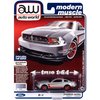 Autoworld 1/64 diecast Model of 2012 Ford Mustang Boss 302 Laguna Seca Ingot Silver Metallic and Red with Red Wheels Ltd Ed 13312 pcs 64262-AWSP046 B