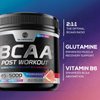Amino Muscle Recovery Powder with BCAAs - After Workout Recovery Drink for Women & Men - BCAA Branched Chain Amino Acids - Pre Workout Sport Energy Mix - Keto, Caffeine Free, Watermelon - 45 Servings