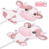 Pink Cow Cupcake Toppers Decorations 24pcs Cow Birthday Cupcake Toppers Decorations Cow Theme Birthday Party Decorations for Girls Farm Animal Theme Birthday Party Baby Shower Supplies