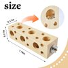 MUYG Bird Wooden Block Chewing Toy Parrot Beak Grinding Toys Wood Birds Cage Foraging Training Toys with Bird Perch for Parakeets Cockatiels Lovebird Budgie