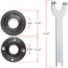 KOWOOD 4-1/2" 5" 5pcs Angle Grinder Flange Nuts with Spanner Compatible for Dewalt Makita Angle Grinder Flange with 5/8"-11 threaded shaft