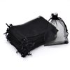 Dealglad® 100pcs Drawstring Organza Jewelry Candy Pouch Party Wedding Favor Gift Bags (6x8, Black)