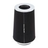 Spectre Universal Clamp-On Air Filter: High Performance, Washable Filter: Round Tapered; 3 in/3.5 in/4 in Flange ID; 10.6 in (269 mm) Height; 6 in (152 mm) Base; 4.75 in (121 mm) Top, SPE-9731, Black