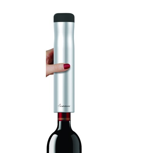Rabbit Automatic Electric Corkscrew Wine Bottle Opener, One Size, Silver