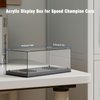 Model Car Display Case, Acrylic Display Case for Speed Champion Car, Parking Garage Compatible Toy Car Models Blocks, Car Dustproof Showcase with Light (7.6 x 3.7 x 3.3 Inches, Case Only)