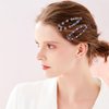 15 Pcs Rhinestone Crystal Hair Clips Fancy Snap Hair Barrettes Sparkly Glitter Diamond Hairpins Decorative Metal Hair Clips Wedding Hair Accessories for Women Girls