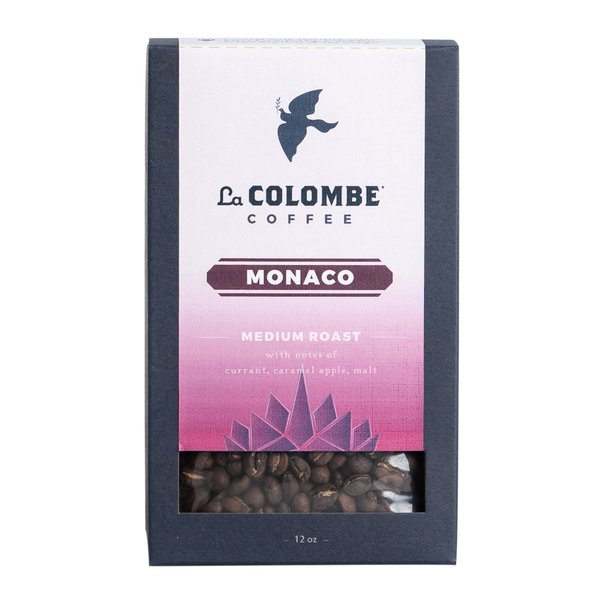 La Colombe Monaco Medium Roast Whole Bean Coffee - 12 Ounce, 1 Pack - Notes of Currant, Caramel Apple & Malt -Sweet, Fruity, Nutty Medium Roast