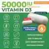 ForestLeaf - Vitamin D3 IU Weekly Supplement - Vitamin D Capsules for Bones, Teeth, and Immune Support - Easy Swallow Pure Vitamin D3 Caps (50,000 IU - 120 Count - 2 Pack)
