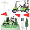 Moxweyeni 21 Pieces Golf Cake Toppers Golf Cake Decorations Golf Birthday Cake Toppers Mini Golf Cart Toy for Sport Themed Birthday Party Supplies