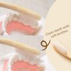 laboos Best Nature Manual Color Bamboo Toothbrush, New Extra Soft Compact Bristle Toothbrush,Best Biodegradable Toothbrush for Gingivitis and Sensitive Teeth. (4 PCS)