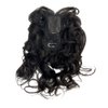 Anemone 14inch Body Wave Human Hair Bangs Wavy Human Hair Toppers Clip In Hair Fringe Hairpieces Natural Brazilian Remy Hair Extensions (1B)