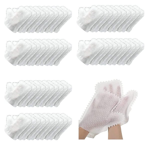 ARAINY Home Disinfection Dust Removal Gloves Microfiber Dusting Gloves 50PC Non-woven Fish Scale Diposible Cleaning Gloves Duster for Car Truck Mirrors Lamp Baseboard