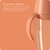 Quark BuubiBottle Sip Toddler Sippy Cup with Handles & Straw Transition Sippy Cups for Baby - Easy-Clean Wide Mouth Opening, Dishwasher Safe - BPA-Free, PVC-Free, Toxin-Free - 8 Oz, Orange