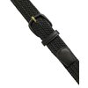 Belts.com Leather Covered Buckle Woven Elastic Stretch Belt, Black, (M(34-36")
