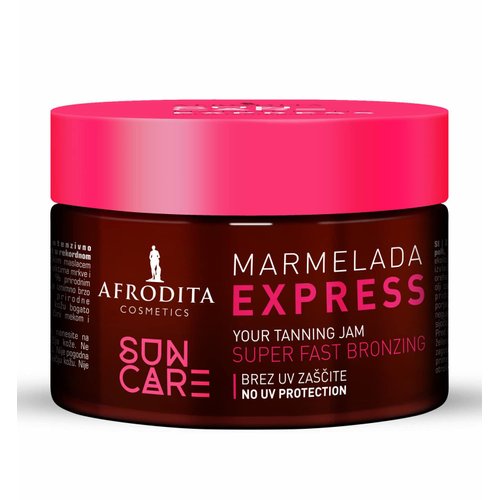 Afrodita Cosmetics Sun Care Marmelada Tanning Accelerator | For Quick and Intense Tan | with 100% Organic Coconut Oil, Karité and Cocoa Butter | Silicone-Free | Vegan (Express)