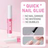 MEKK Nail Glue,Super Strong Nail Glue for Acrylic Nails,Long Lasting Nail Glue for Press Ons,Professional Nail Tip Glue Nail Tech Supplies Adhesive Press On Nail Glue for Nail Tips 0.07OZ/PCS(12PCS
