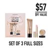 bareMinerals 3-Piece Clean Beauty Gift Set, Includes 3 Full-Sizes, Tinted Moisturizer Mineral SPF 30 + Hyaluronic Acid, Under-Eye Brightener + Concealer, Dewy Lip Gloss-Balm Set, Makeup Trio, Vegan