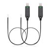 Smays Charger for Carrera Mario Kart Remote Control RC Car Battery, 3.7V USB Charging Cable 2-Pack