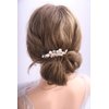 Denifery ONE CLIP Bridal Hair Comb Pearl Wedding Hair Comb in Gold Rose Gold Silver Bridal Headpiece Pearl Hair Comb Wedding Hair Accessory Rhinestone Hair Comb (Gold)