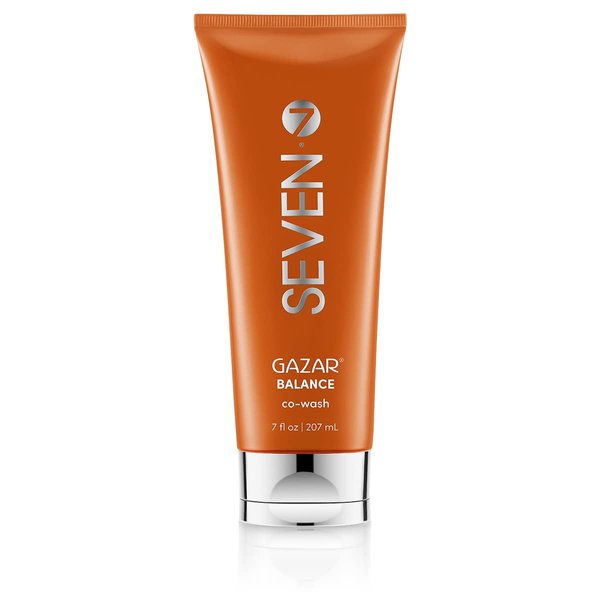 SEVEN Hair care GAZAR BALANCE Cowash for Women & Men with Shea Butter & Coconut Oil, 1 Step Shampoo Alternative for Curly or Textured Hair, Sulfate Free, Paraben Free, Cruelty Free, Made in USA, 7 oz
