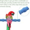 kathson Bird Perch Parrot Stand Cage Accessories Natural Wooden Stick Paw Grinding Rough-surfaced Chew Toy for Cockatiels,Cockatoo,Lorikeet,Conure,Parakeet 3 Pack (Random Color)