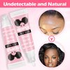 Wig Glue Lace Glue for Lace Front Lace Wigs, 0.5 OZ Waterproof Lace Front Wig Glue for Wigs, Strong Hold Transparent Lace Adhesive for Hair Replacement Invisible Hair Bonding Wig Adhesive (4PCS)