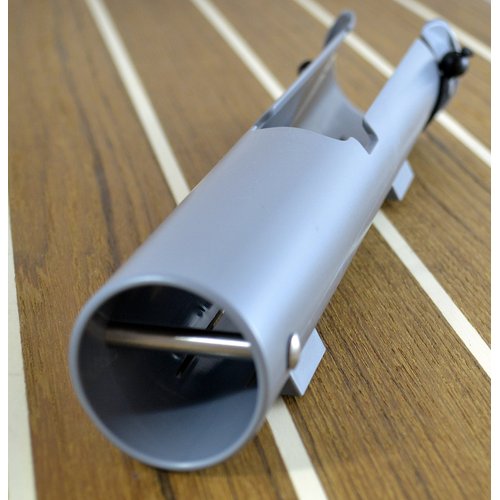 Riveted Rod Holder | Gray | Gimbal Pin for Nets, Gaffs, and Offshore Fishing Rods