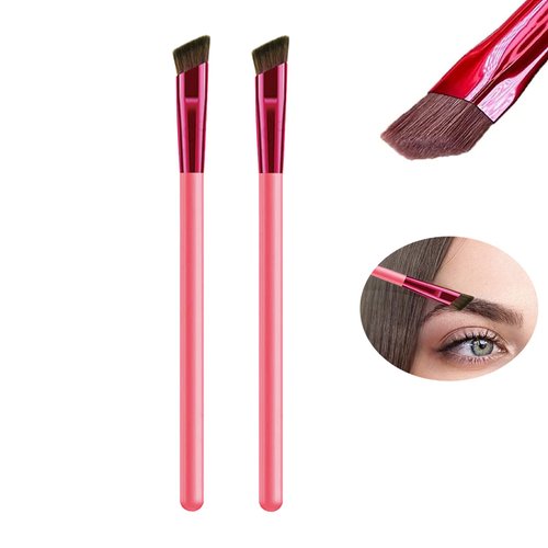 Monirsen 2Pcs Eyebrow Pen, Home Eyebrow Care Kit 4D Laminated Eyebrow Brush, 4D Hair Stroke Brow Stamp Brush, EELHOE Eyebrow Brush, Multi Function Ultra-thin Makeup Brush