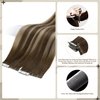 Full Shine Ombre Intact Tape in Hair Extensions Color 4/27/4 Balayage Virgin Injection Tape in Human Hair 24 Inch Seamless Tape in Extensions 12.5 Gram 5 Pcs Invisible Tape Extensions for Women