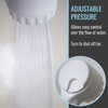 HealthSmart Modern Handheld Shower Head with 6 Foot Hose, Detachable, Unfinished