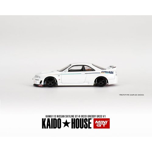 True Scale Miniatures Model Car Compatible with Nissan Skyline GT-R (R33) DAI33 V1 Limited Edition 1/64 Diecast Model Car Kaido House KHMG113