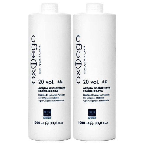 Ever Ego 20 Vol 6% Stabilized Hydrogen Peroxide 1000ml 33.8oz (Pack of 2)
