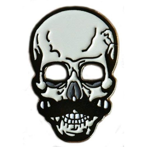 Skull Golf Ball Marker with Flame Hat Clip