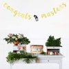 Gold Glitter Congrats Masters Banner - High School/College Graduate Congratulations Hanging Decorating-Congrats Grad Graduation Party Decorations Supplies
