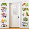 2Pcs Monster Porch Sign Door Banner Monster Theme Party Supplies for Monster Birthday Party Decorations