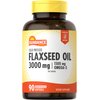 Sundance Flaxseed Oil 3000mg | 90 Softgels | with 1500mg Omega-3 | Cold Pressed | Non-GMO and Gluten Free Supplement