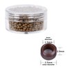 2.5 mm Micro Nano Ring No silicone Copper Beads Tubes Links for I-tip Feather Hair Extensions 1000 units/lot (Dark Blonde)