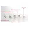 Suandsu 20 Pcs Pearl Crystal Hair Pins Bride Wedding Hair Clips Rhinestone Hair Piece Accessories for Women and Girls (9 rhinestones+1 pearl)